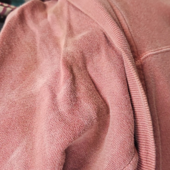 Free people.Light pink mauve sweatshirt dress top amazing - Picture 4 of 14